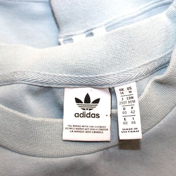 Adidas ORIGINALS 3-Stripes Crewneck Sweatshirt *Like New*, Blue - Size M - Picture 7 of 10